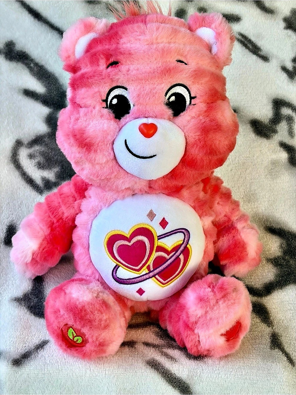 Care Bears (2024) Color Splash Love-a-Lot Bear 14” Plush Bear/ECO Friendly/NWOT